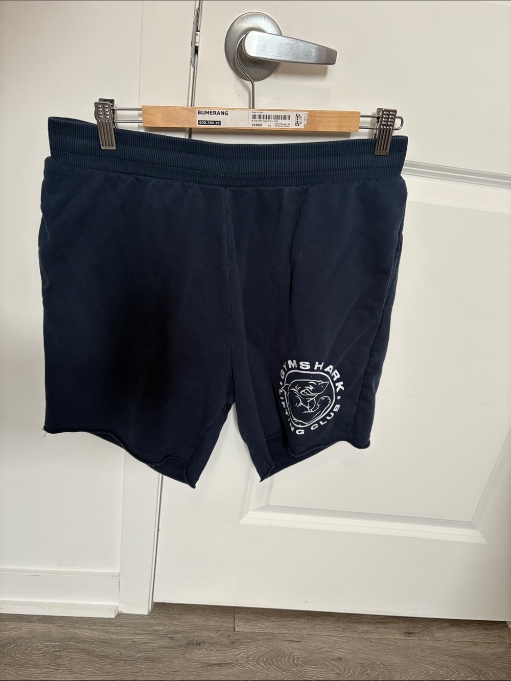 Gymshark Navy Blue Logo Casual Athletic Shorts